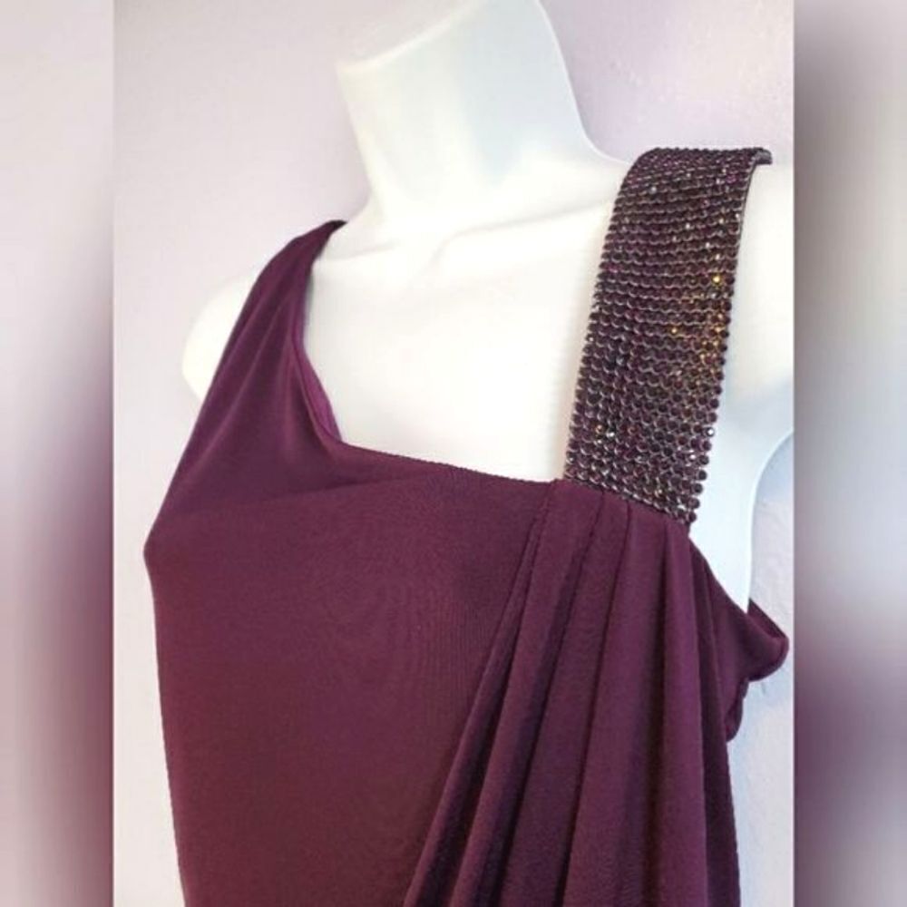 Karina Dress One Shoulder Purple